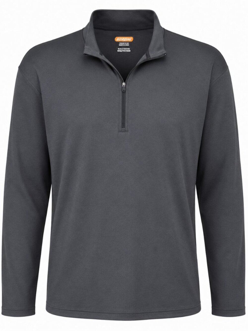 Gordini Men's Gray Quarter Zip Pullover XXL Lightweight Athletic Top